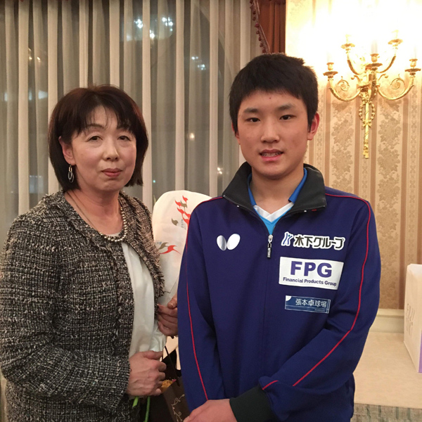 2月3日、張本智和選手祝賀会に参加してきました。